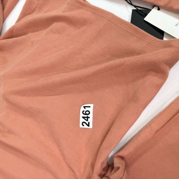 m.n.i. Los Angeles Top Skirt Set Womens Large Tan Mini Cropped New Babydoll - Picture 11 of 11